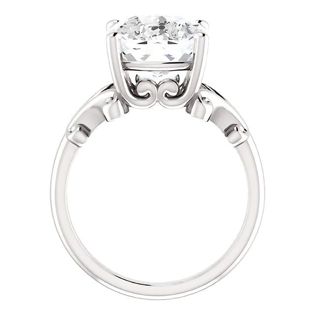 Diamant Fin Bague Solitaire – vue de côté