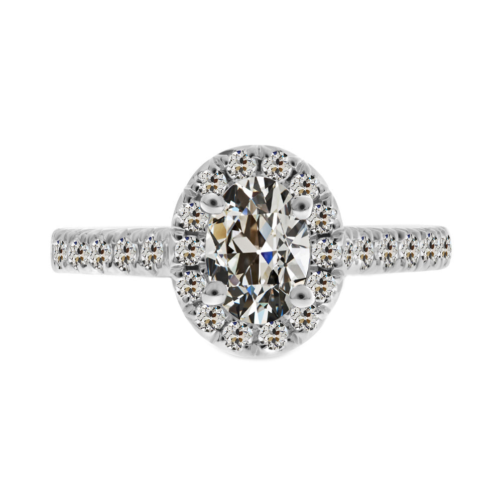Premium Bague Halo 2,50 carats – vue principale