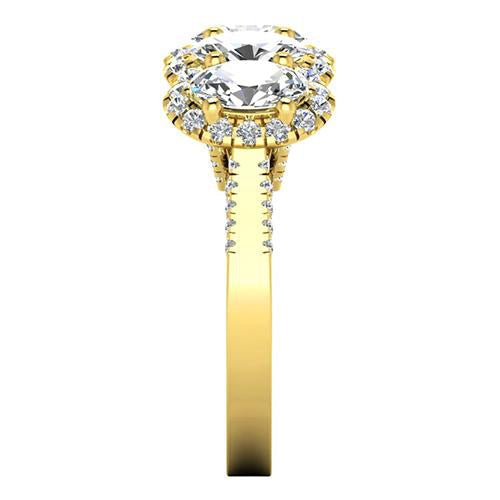 Éblouissant Brillant Anniversary Ring 0,75 carats – vue de côté