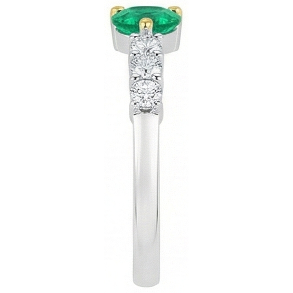 De luxe Bague Pierre de Couleur 1 carats – vue de dessus