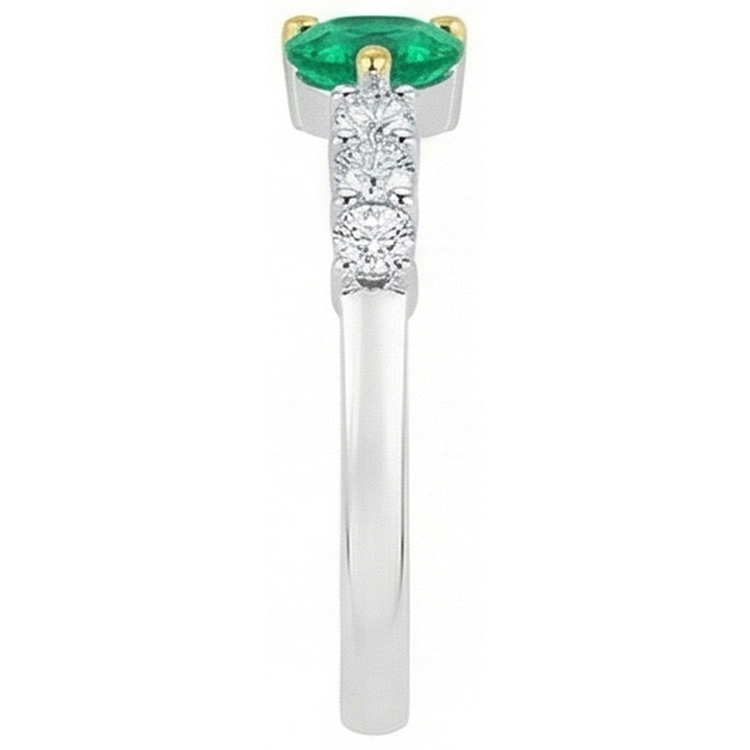 De luxe Bague Pierre de Couleur 1 carats – vue de dessus