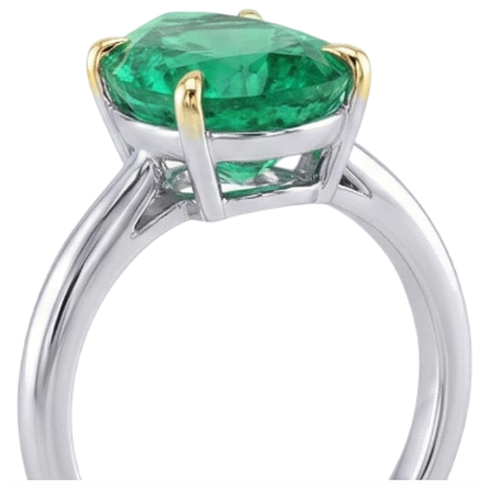 Sophistiqué Bague avec Gemme 3 carats – vue arrière