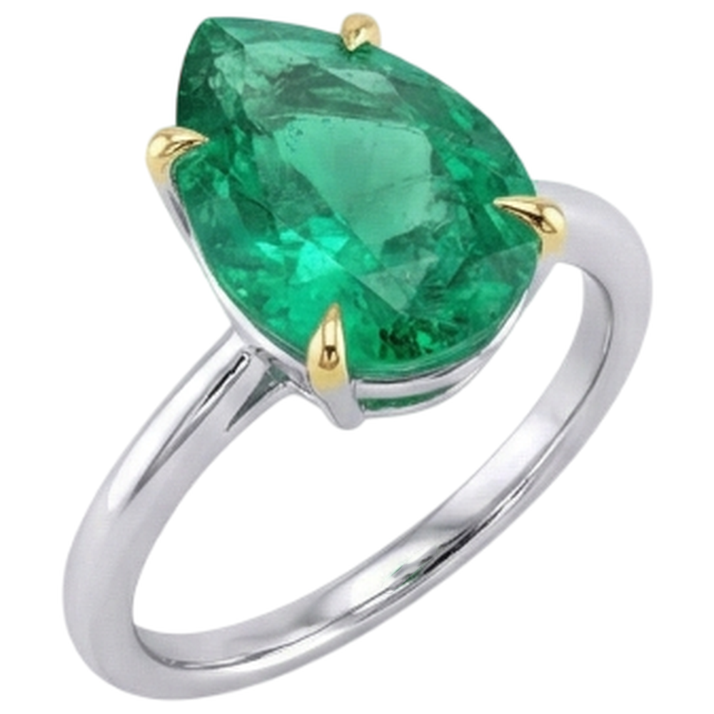 Sophistiqué Bague avec Gemme 3 carats – vue d'angle