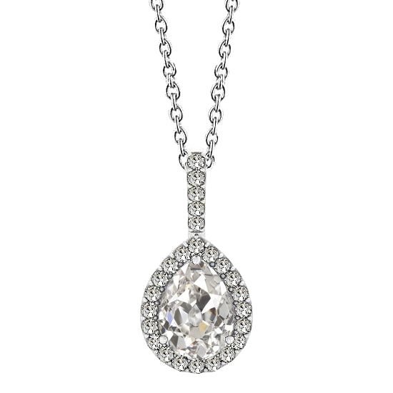 Élégant Diamant Fin Halo 1 carats – vue principale