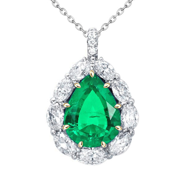Émeraude Fine Pendentif Gemme – vue principale