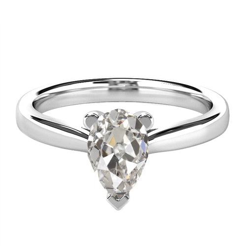 Étincelant Bague Mono-Pierre 2 carats – vue principale