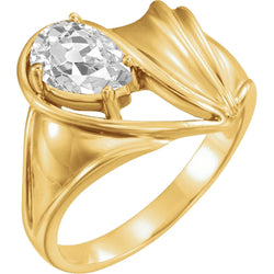Artisanal Brillant Solitaire de Fiançailles 3 carats