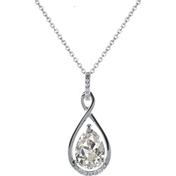Brillant Collier Pendentif – Or Blanc 14 Carats 1,50 carats