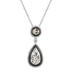 Diamant Pendentif 2 carats F/VS1 – Or Bicolore 14 Carats