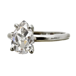 Diamant Fin Solitaire de Fiançailles 3 carats – Or 14K Blanc