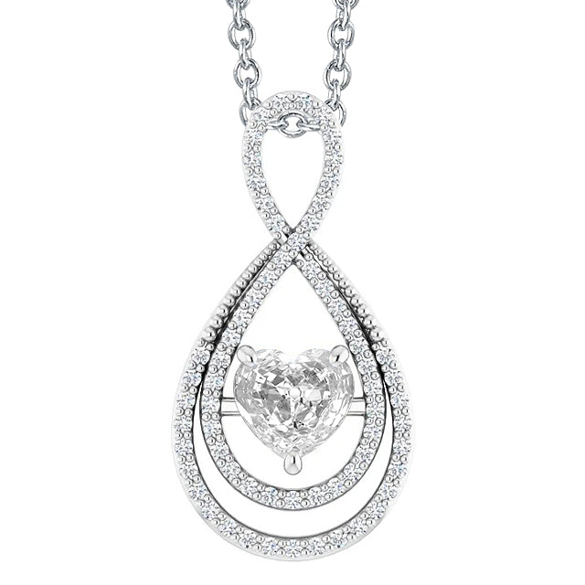 Confectionné main Brillant Pendentif Goutte 1,50 carats – vue principale