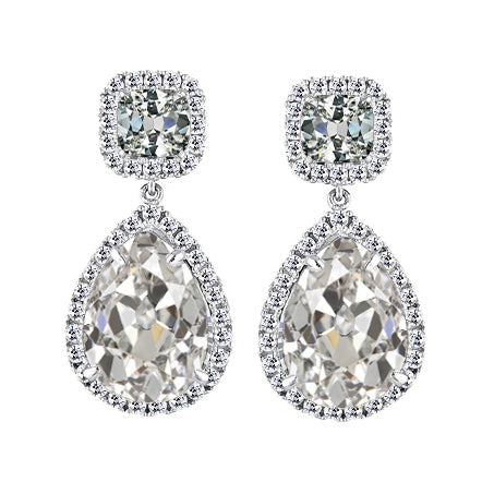 Brillant Boucles d'Oreilles 1,50-carats Or Blanc 14 Carats – vue principale