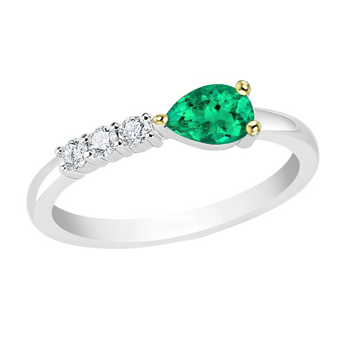 De luxe Bague Pierre de Couleur 1 carats – vue principale