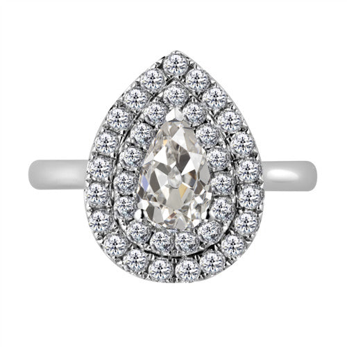 Fin Bague Sertie Halo 3,50 carats – vue principale