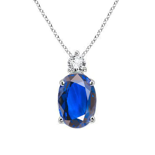 Pendentif Gemmes Bleues Sri Lanka