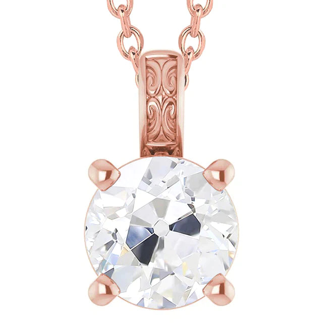 Pendentif Naturel Diamant Aspect Antique 5 Carats