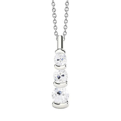 Pendentif rond Authentique diamant taille mine et chaîne demi-lunette sertie 1,50 carats