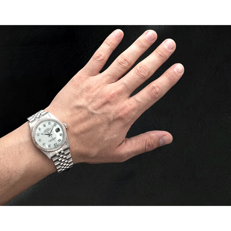Perle de Culture Rolex en Stainless Steel – 0,20 carats