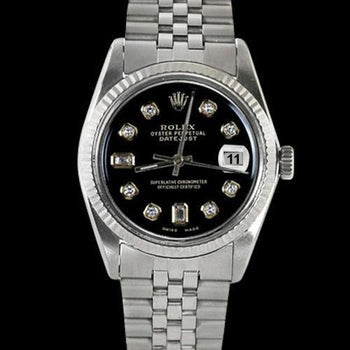 Perpétuelle Datejust Lunette Cannelée Cadran Rolex 