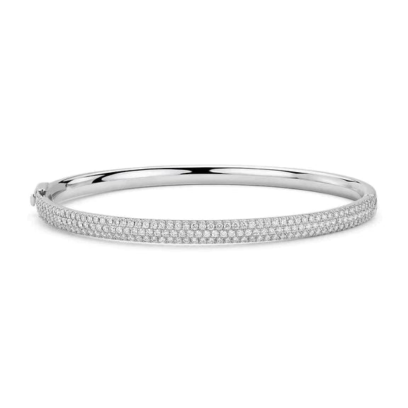 Petit Bracelet Pour Femme en Réel Diamant De Taille Ronde De 9 Carat