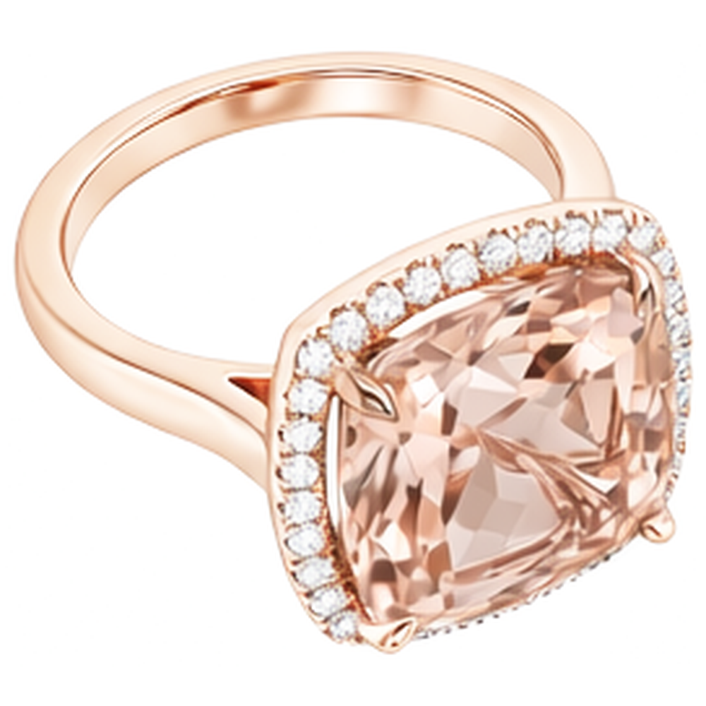 Morganite Bague Pierre de Couleur – vue de profil