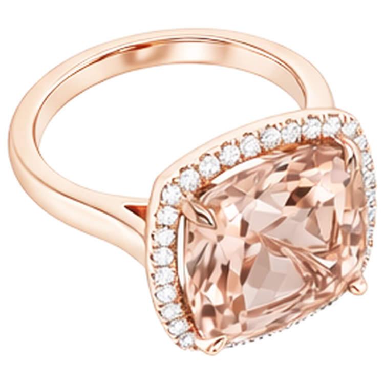 Morganite Bague Pierre de Couleur – vue de profil