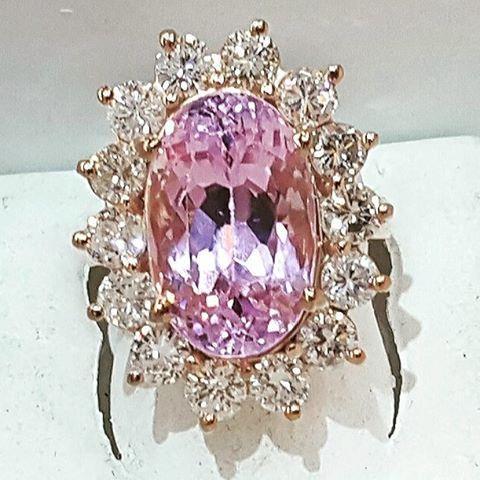 Kunzite Bague Pierre de Couleur – vue principale
