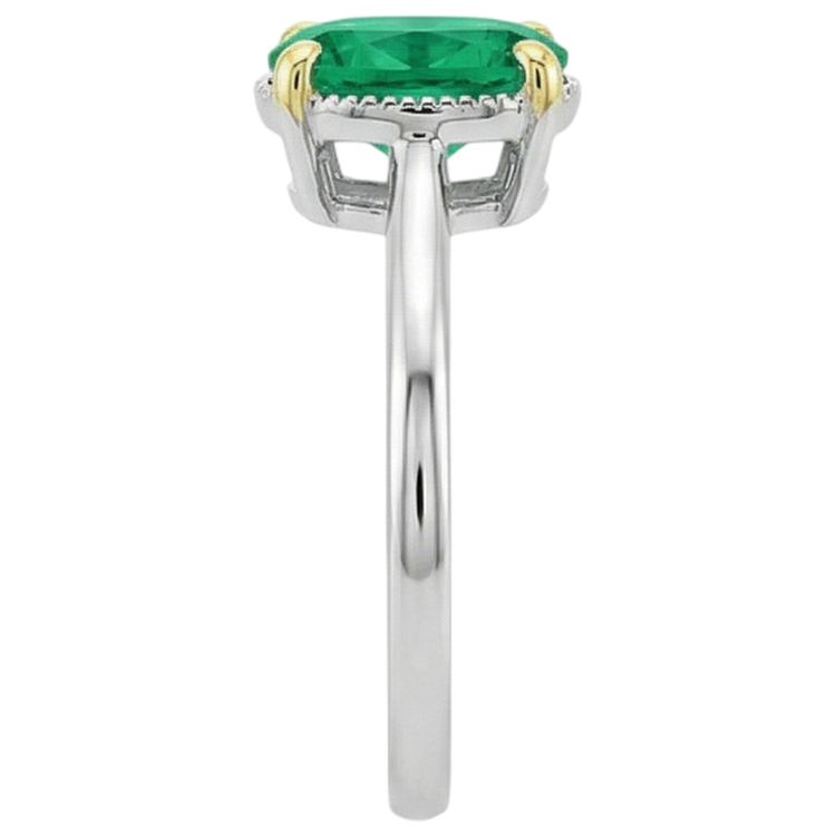 Fait à la main Bague Pierre de Couleur 3,50 carats – vue de profil