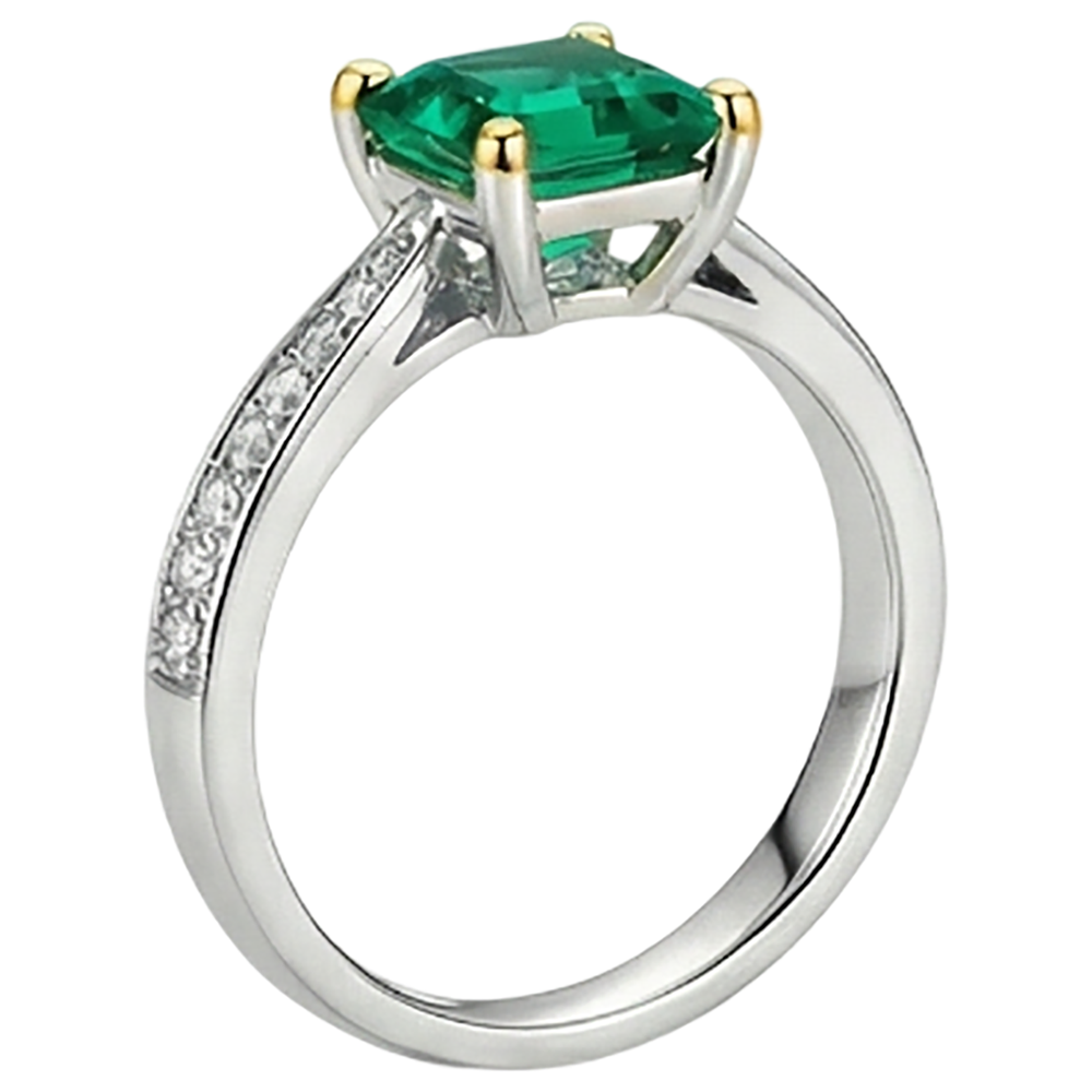 Sur mesure Bague avec Gemme 3 carats – vue de profil