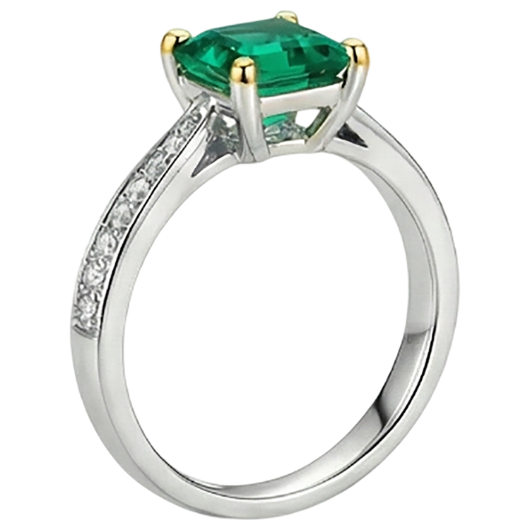 Sur mesure Bague avec Gemme 3 carats – vue de profil
