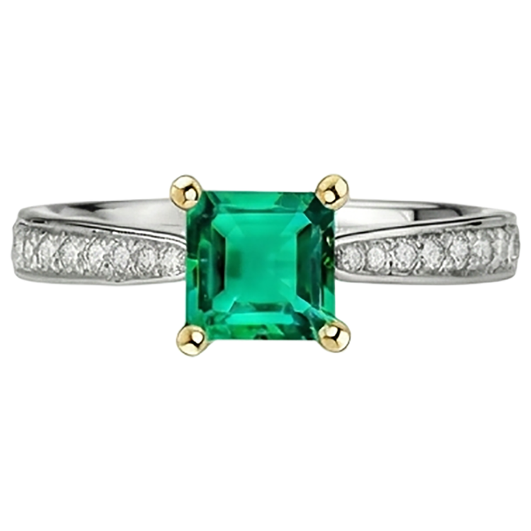 Sur mesure Bague avec Gemme 3 carats – vue d'angle