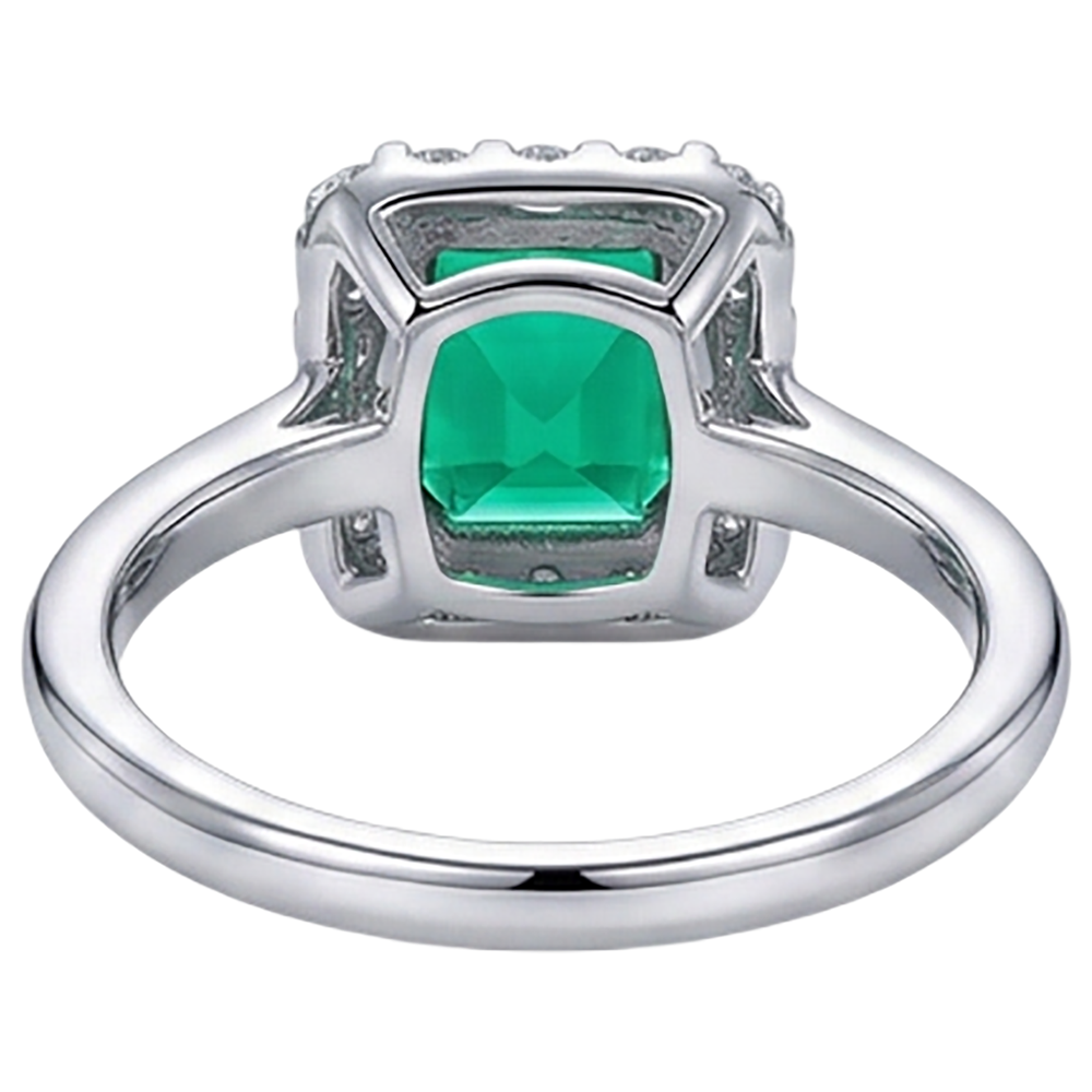 Artisanal Bague avec Gemme 3 carats – vue arrière