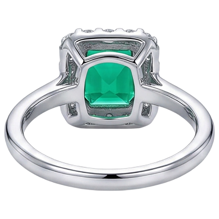 Artisanal Bague avec Gemme 3 carats – vue arrière