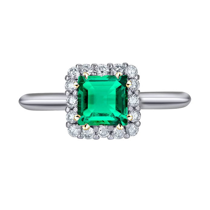 Artisanal Bague avec Gemme 3 carats – vue principale