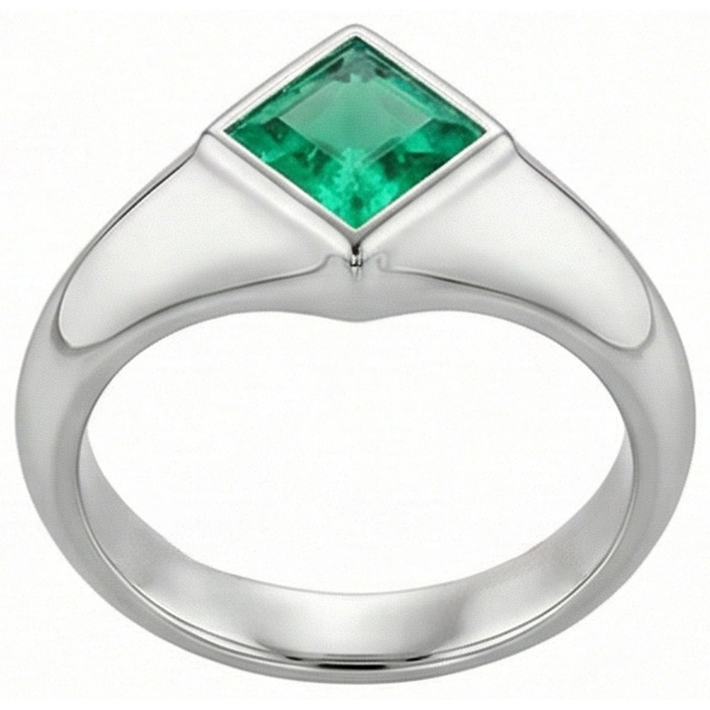 Signature Bague Pierre Précieuse 1 carats – vue d'angle