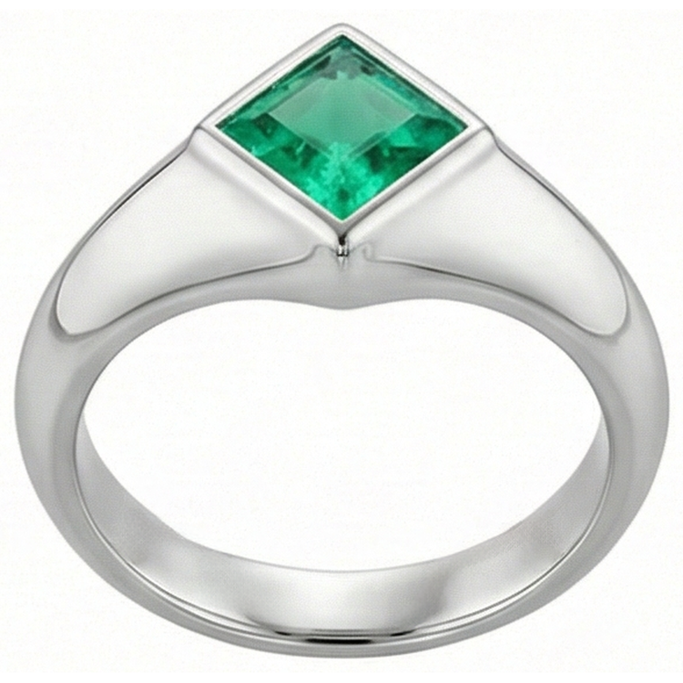 Signature Bague Pierre Précieuse 1 carats – vue d'angle
