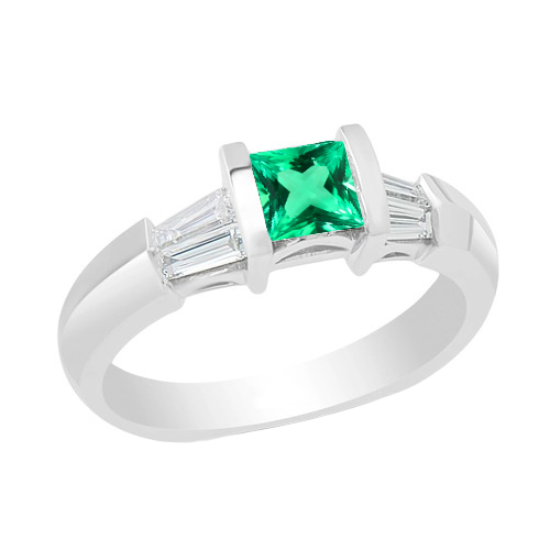De luxe Bague avec Gemme 2 carats – vue principale