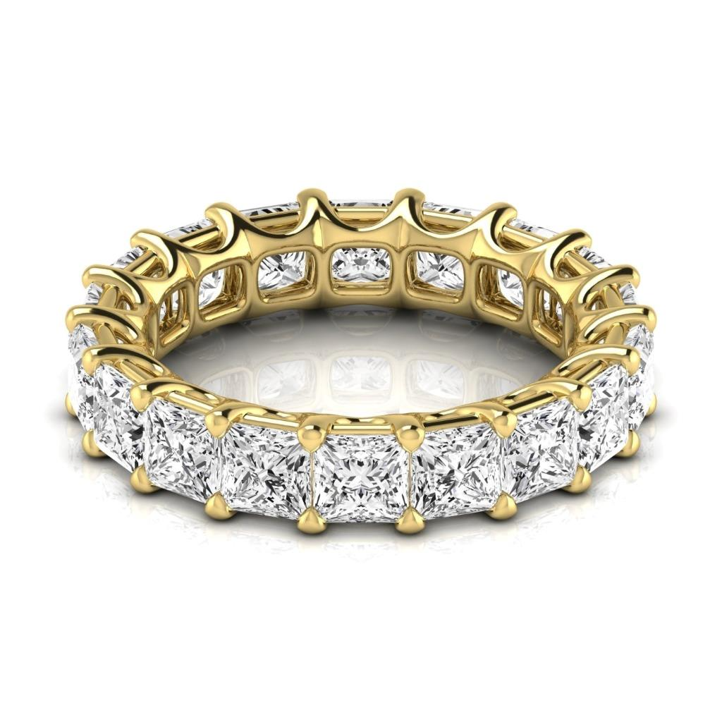 Eternity Band Or Jaune 14 Carats avec Diamant Fin – vue de face