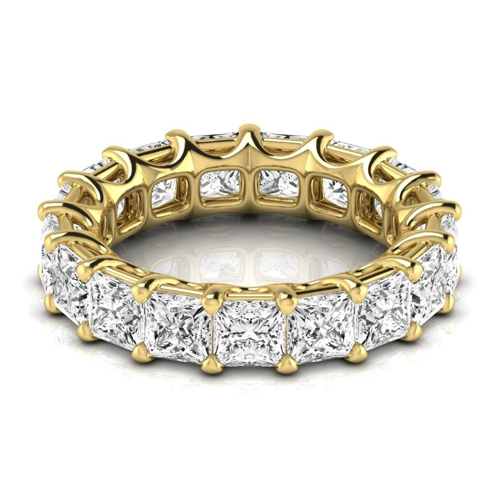 Diamant Fin Eternity Band 8,5 carats Or Jaune 14 Carats – vue de face