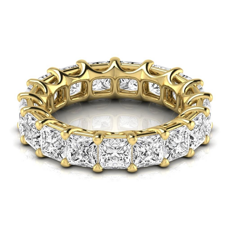 Diamant Fin Eternity Band 8,5 carats Or Jaune 14 Carats – vue de face