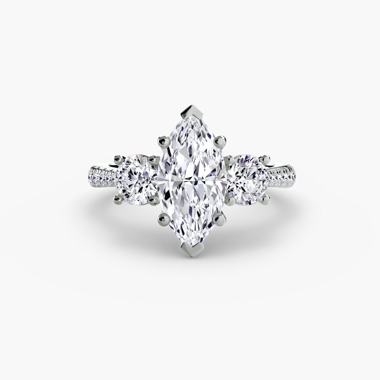 Pierre Précieuse Taille Ronde Setting en Gold – vue principale