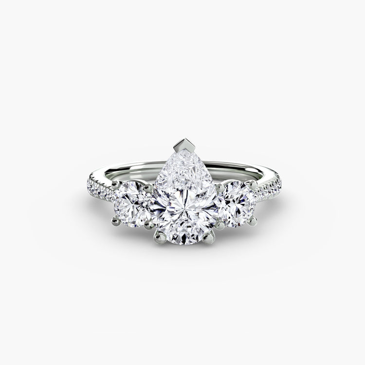 De luxe Pierre Précieuse Setting carats – vue de dessus