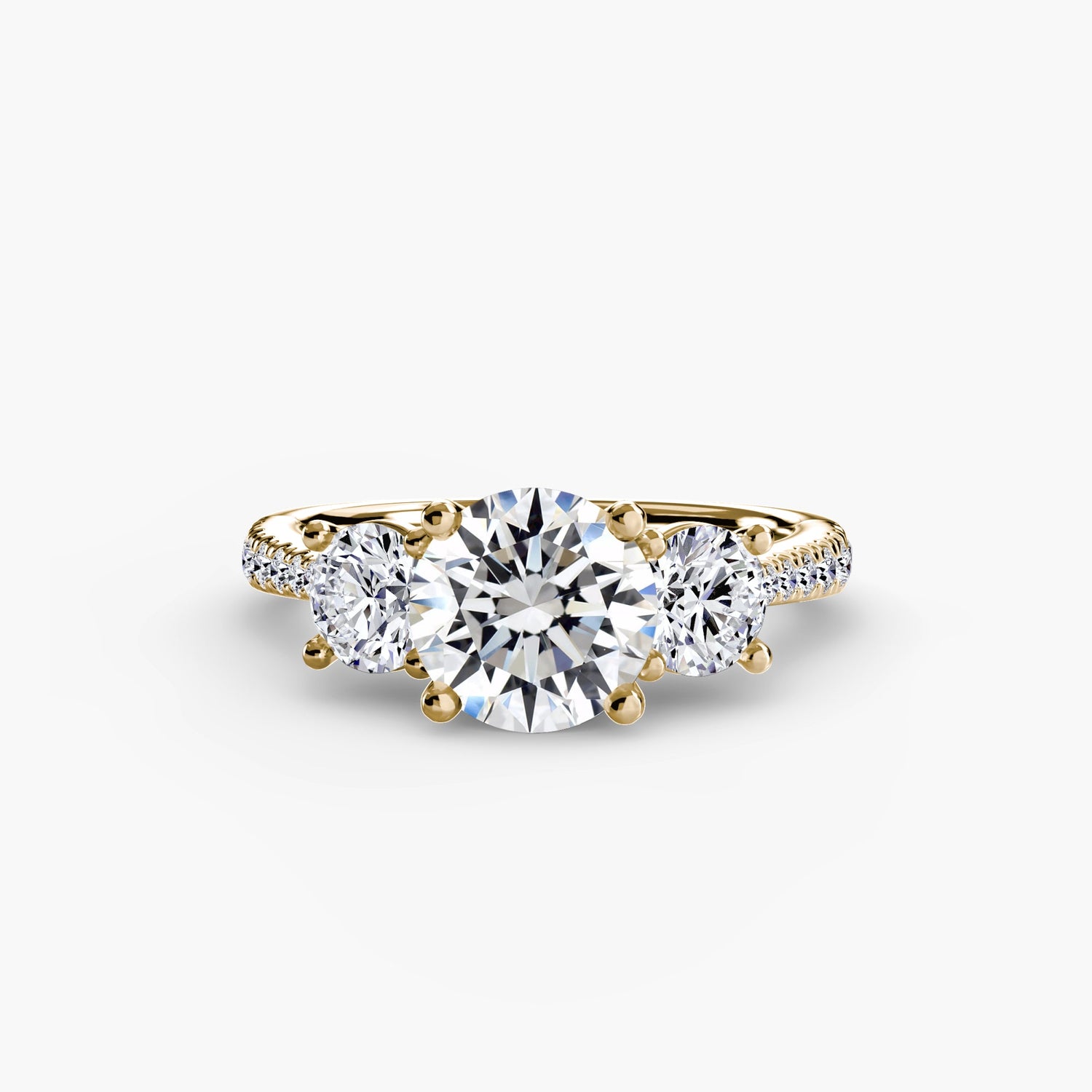 Pierre Précieuse Setting -carats Gold – vue de face