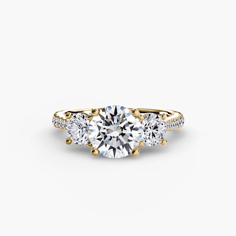 Pierre Précieuse Setting -carats Gold – vue de face