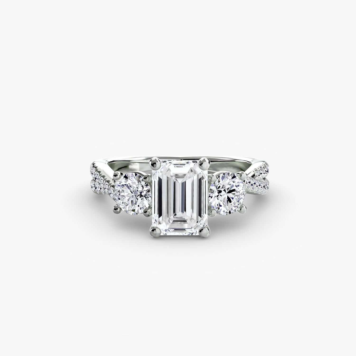 Fait à la main Setting 0,77 carats – vue de dessus