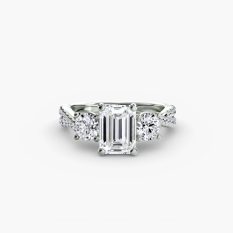 Fait à la main Setting 0,77 carats – vue de dessus