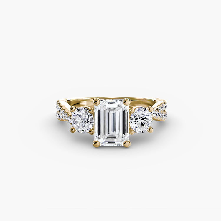 Diamant Setting 0,77-carats Gold – vue de dessus