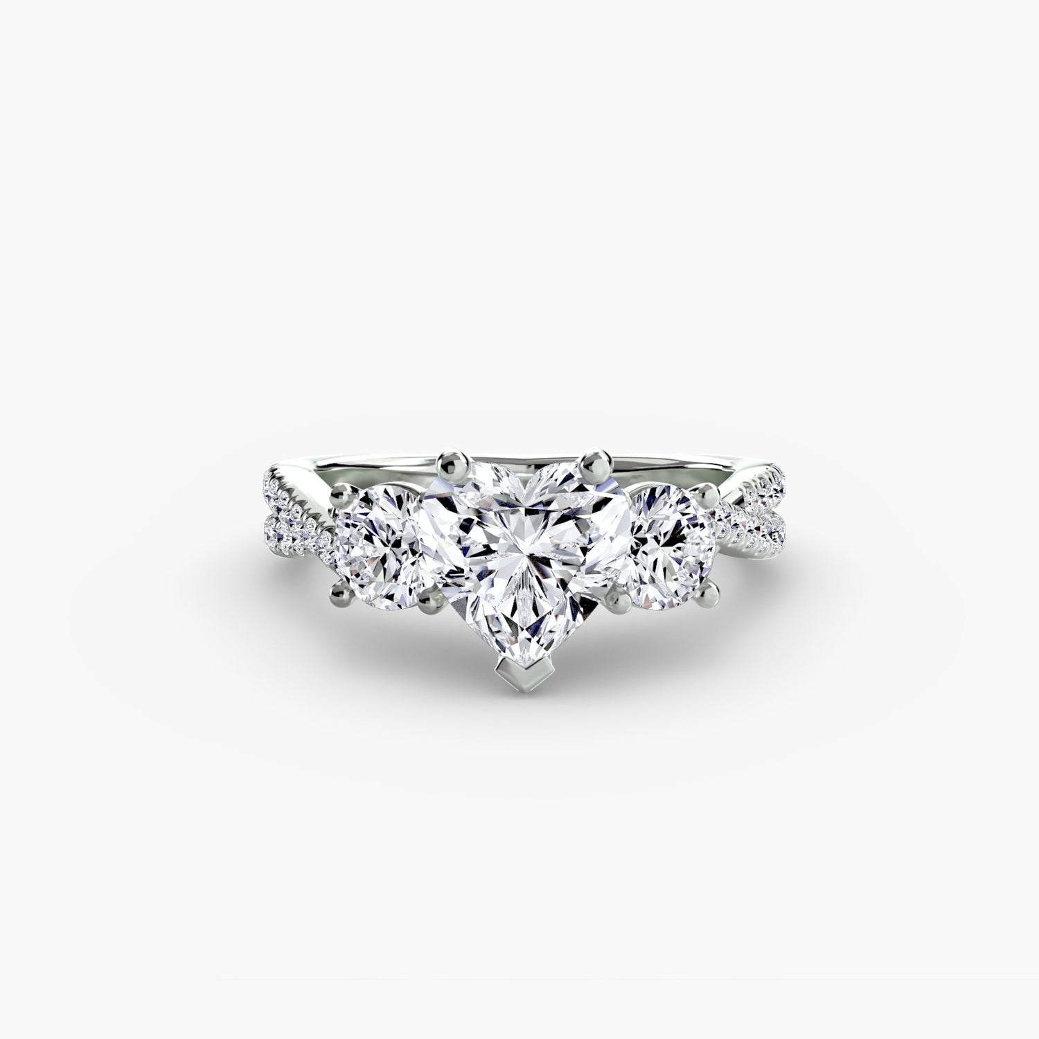 Fait à la main Diamant Setting 0,77 carats – vue arrière