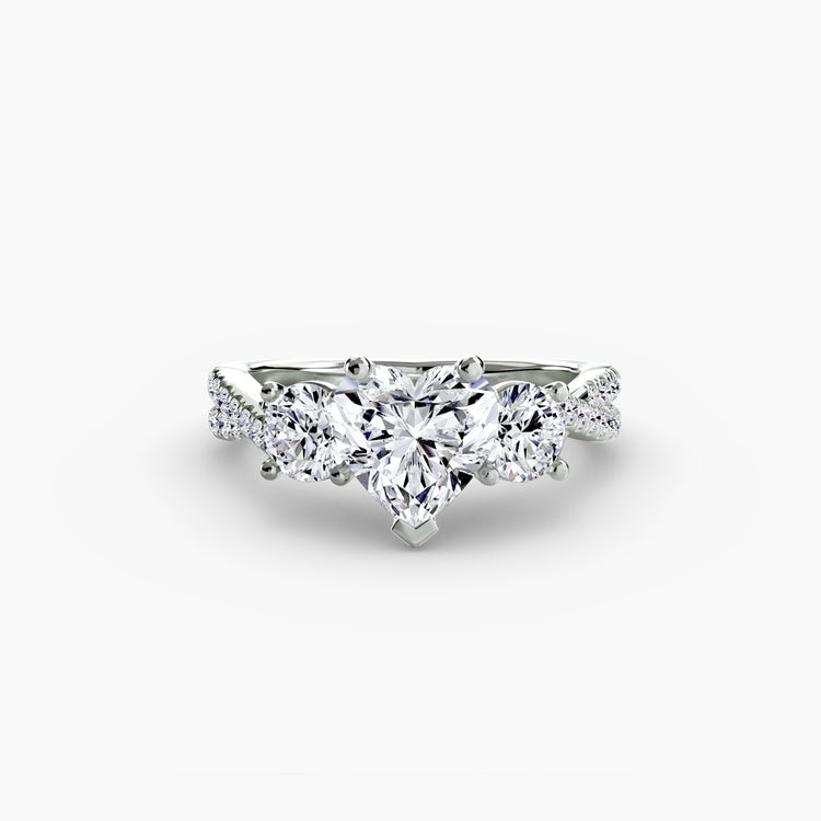 Fait à la main Diamant Setting 0,77 carats – vue arrière