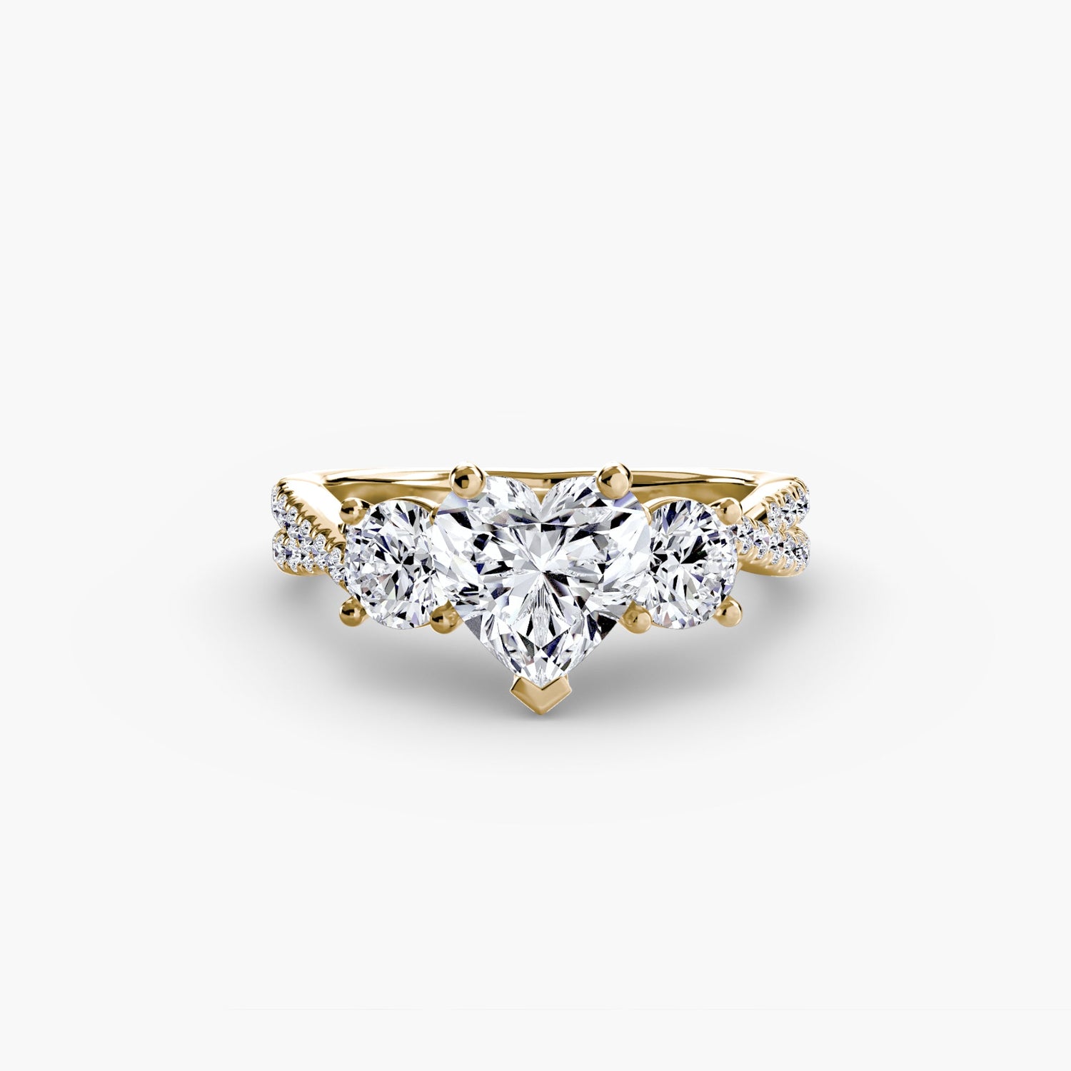 Diamant Setting 0,77-carats Gold – vue arrière